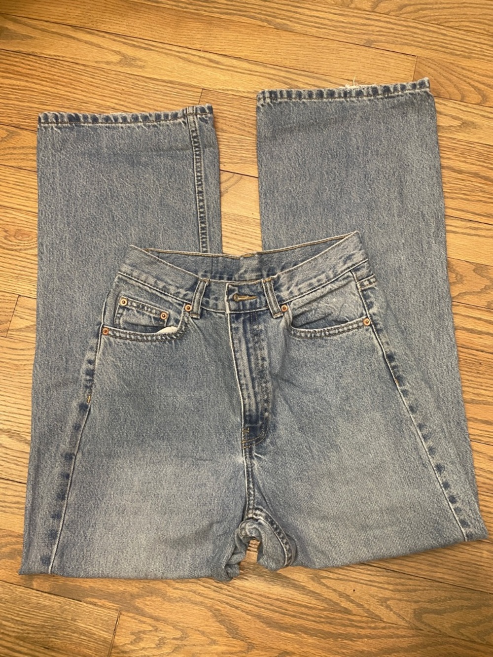 DR DENIM Classic Light Wash WIDE Leg Jeans 26x30
